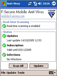 F-Secure Mobile Anti-Virus, PocketPC (2003/2003SE) F-Secure Mobile Anti-Virus, PocketPC (2003/2003SE)