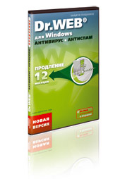 Dr.Web для Windows. Антивирус + Антиспам. Продление